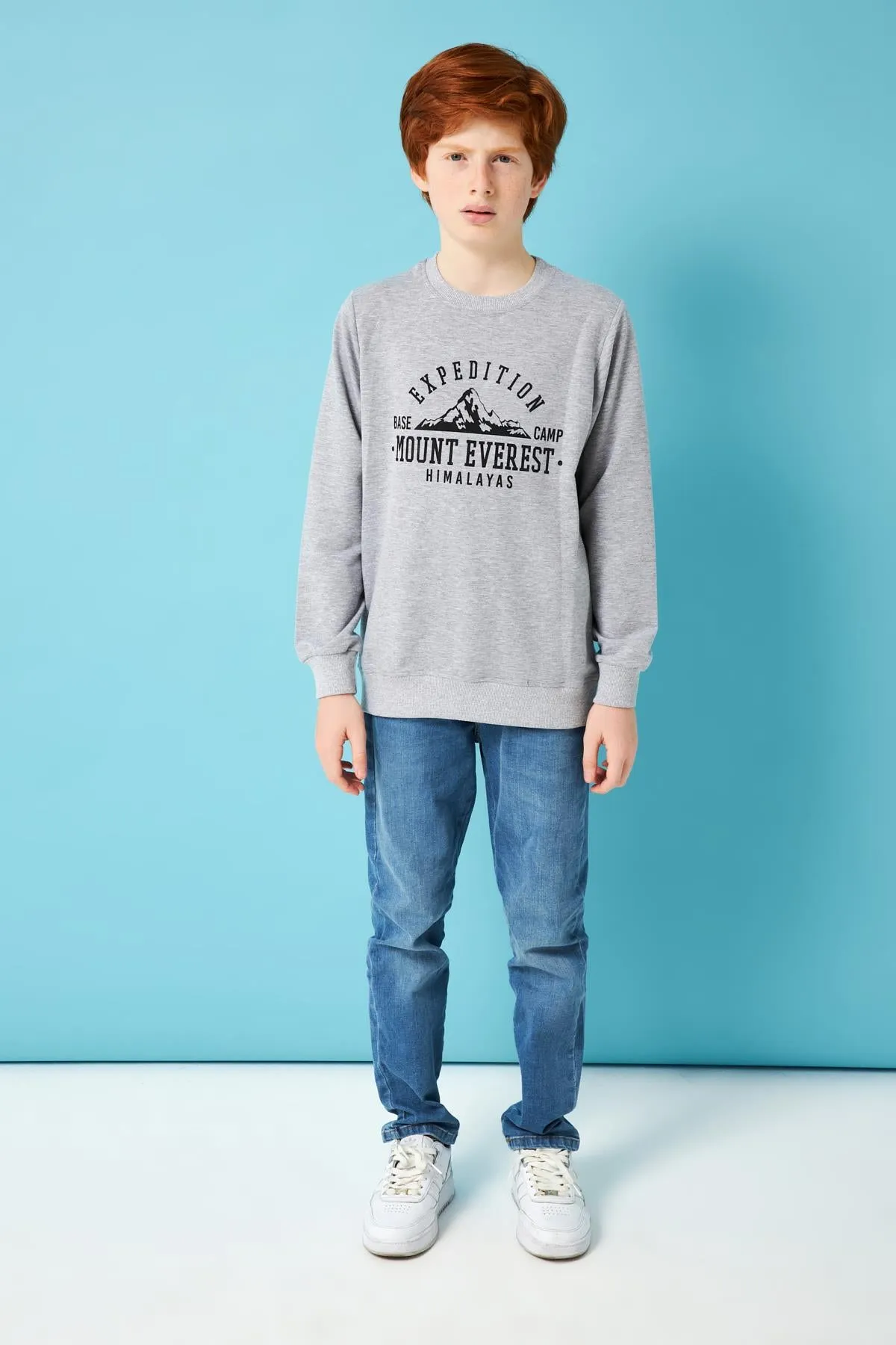 expedition baskili erkek çocuk sweatshirt