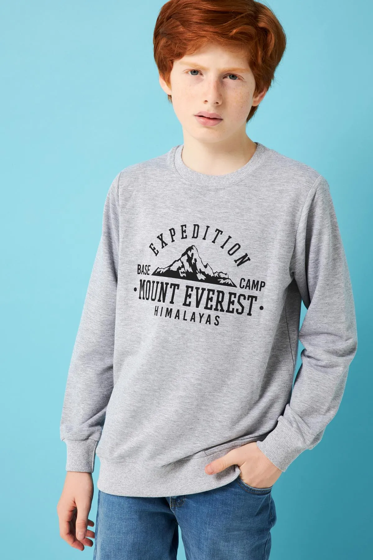 expedition baskili erkek çocuk sweatshirt