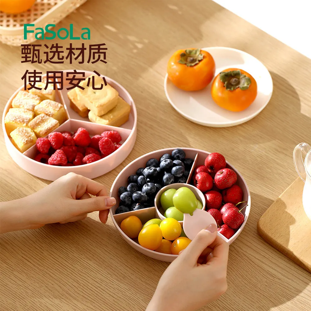 FaSoLa Pink Petal Double-Layer Snack Box