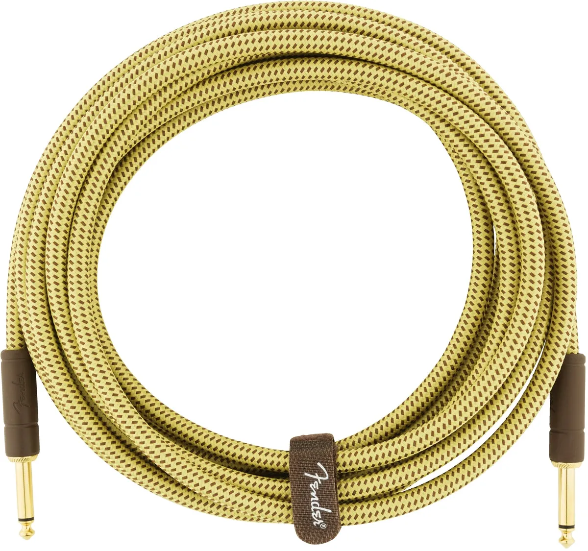 Fender Deluxe 15' Series Instrument Cable - Tweed