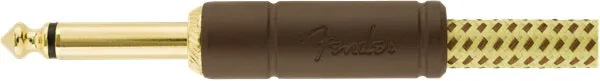 Fender Deluxe Series Instrument Cable, Straight/Straight, 10', Tweed