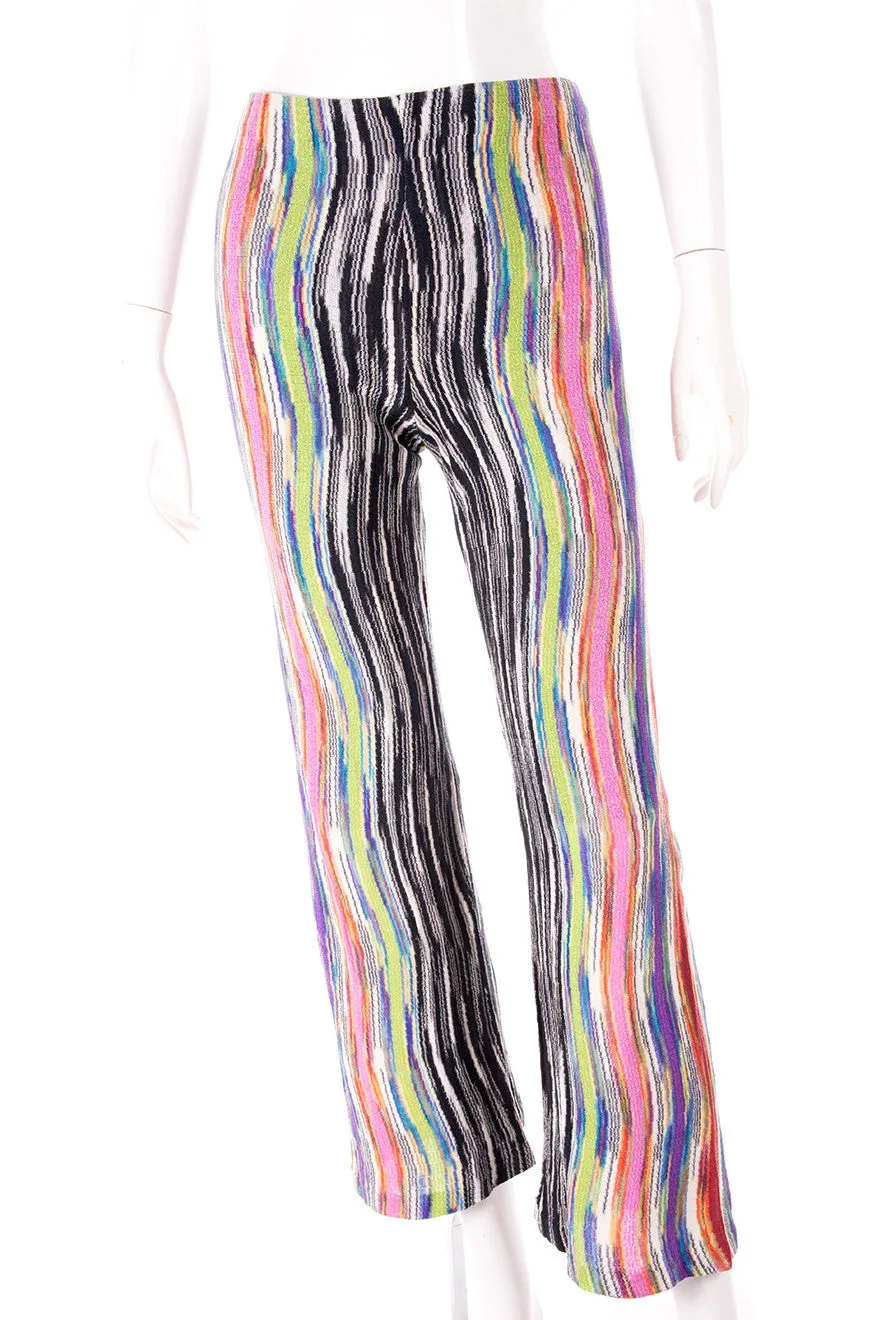 Flared Knit Pants