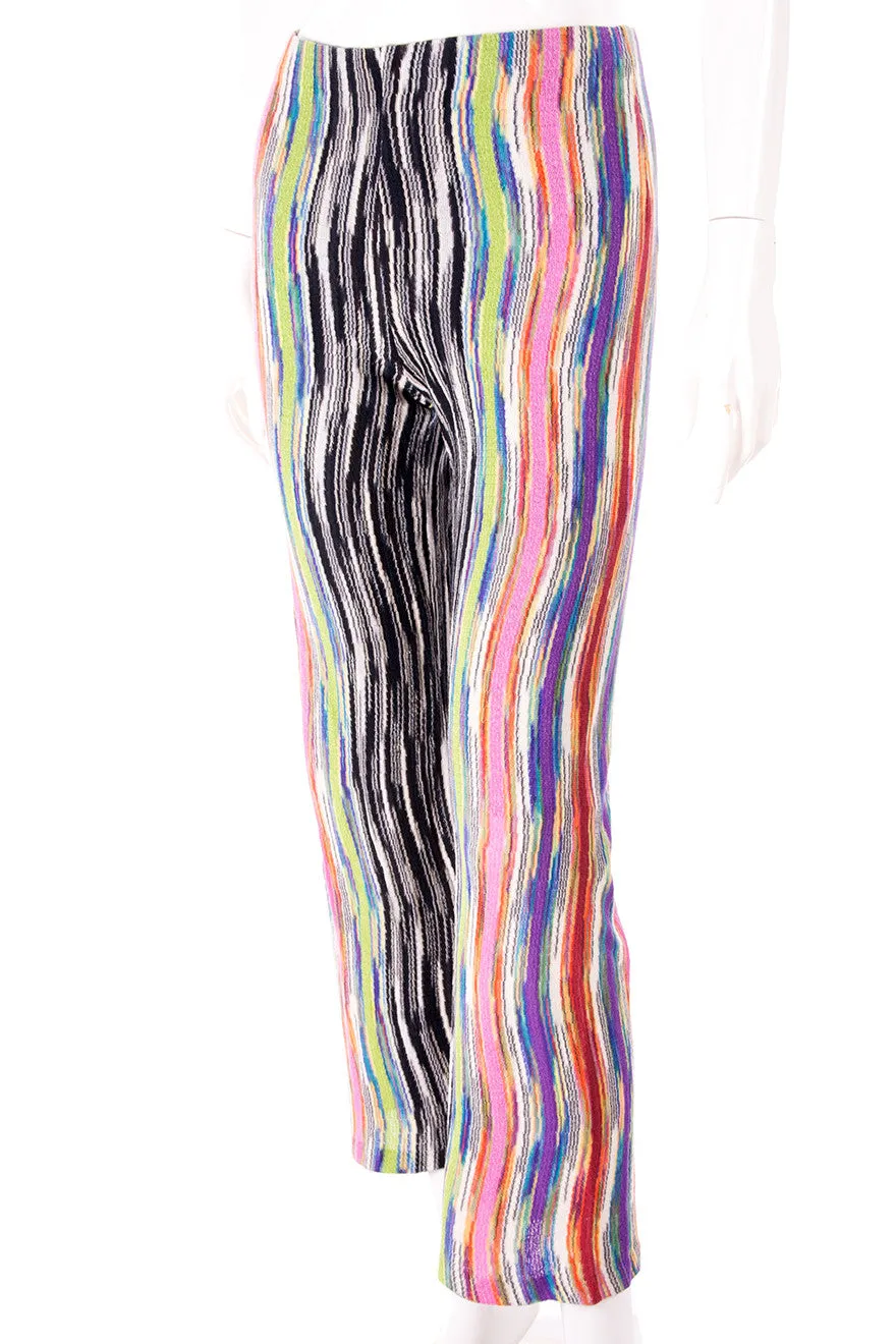 Flared Knit Pants