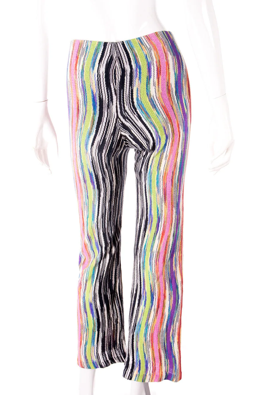 Flared Knit Pants