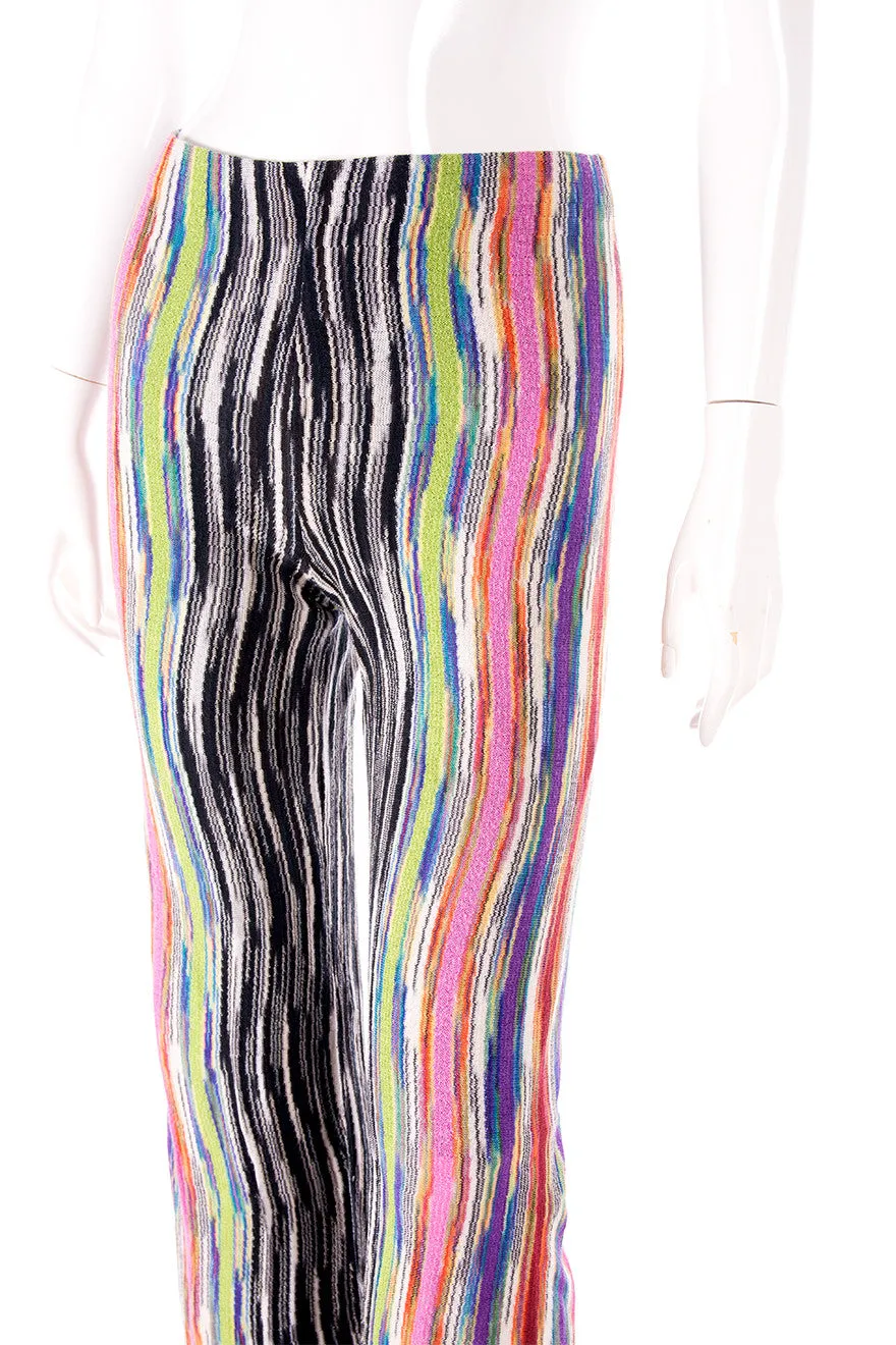 Flared Knit Pants