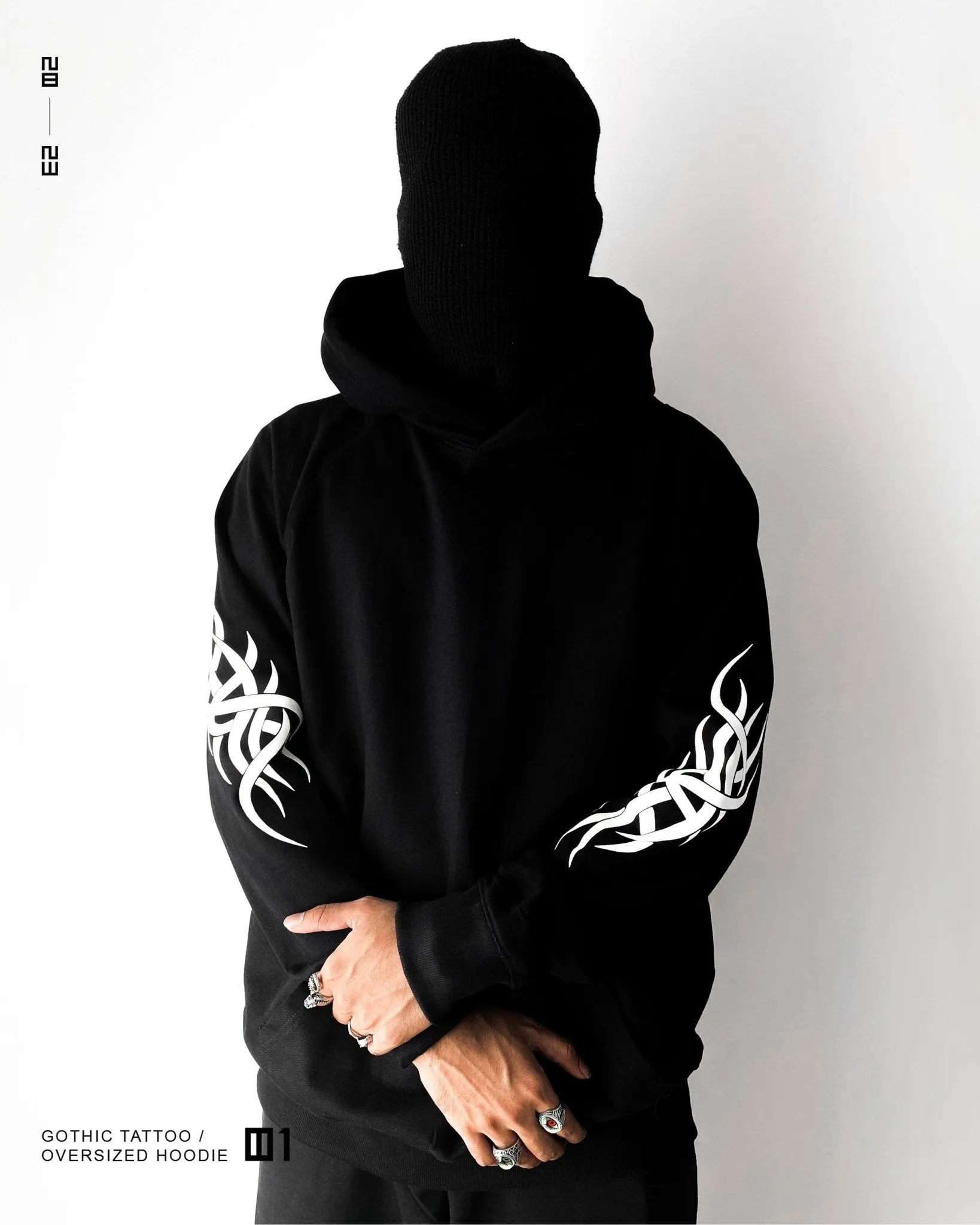 Gothic Tattoo / Oversized Hoodie