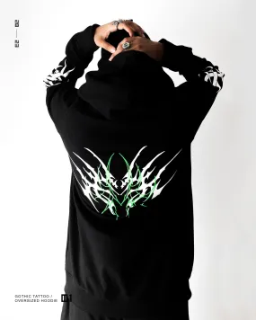 Gothic Tattoo / Oversized Hoodie