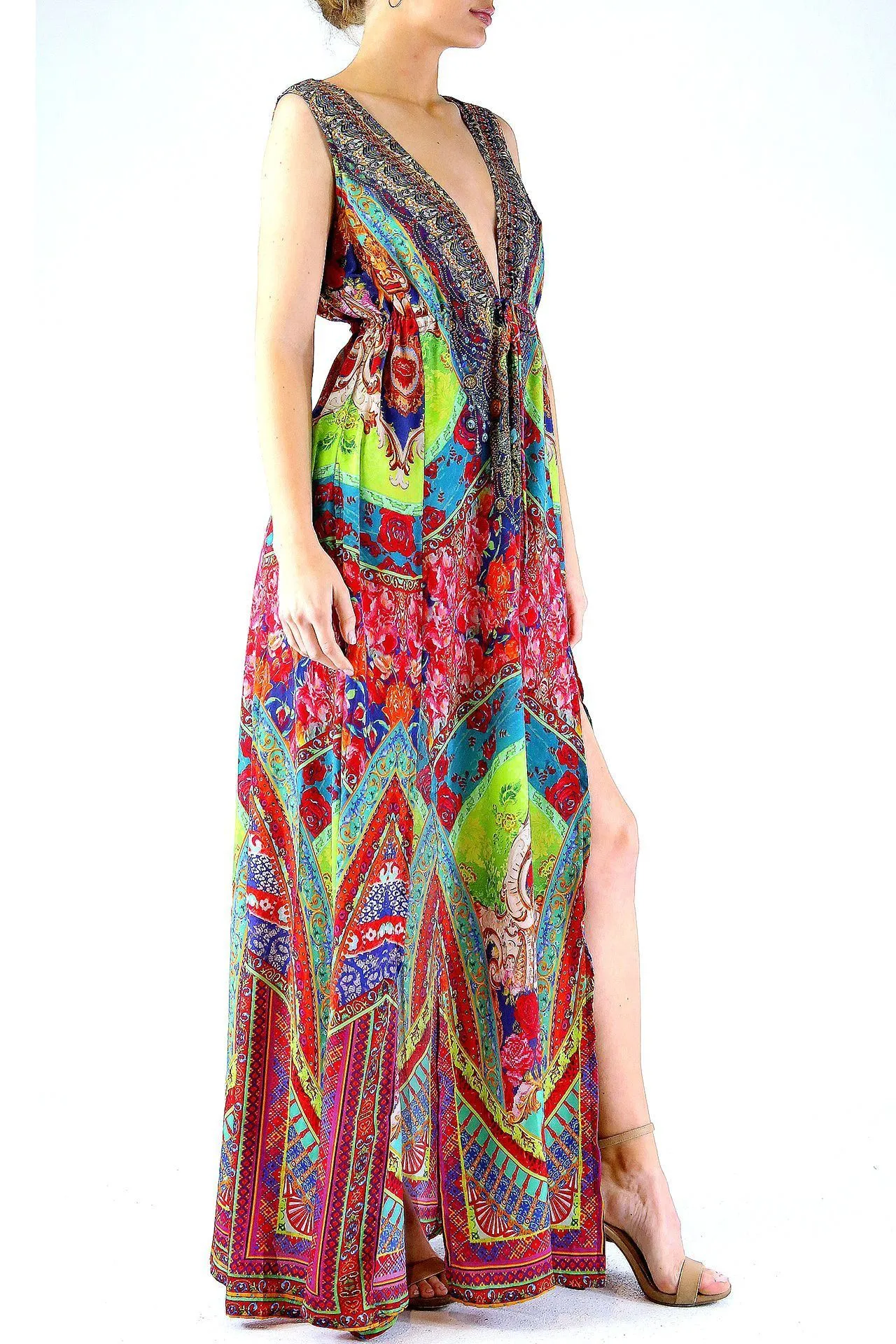 Green Envy Long Maxi Dress