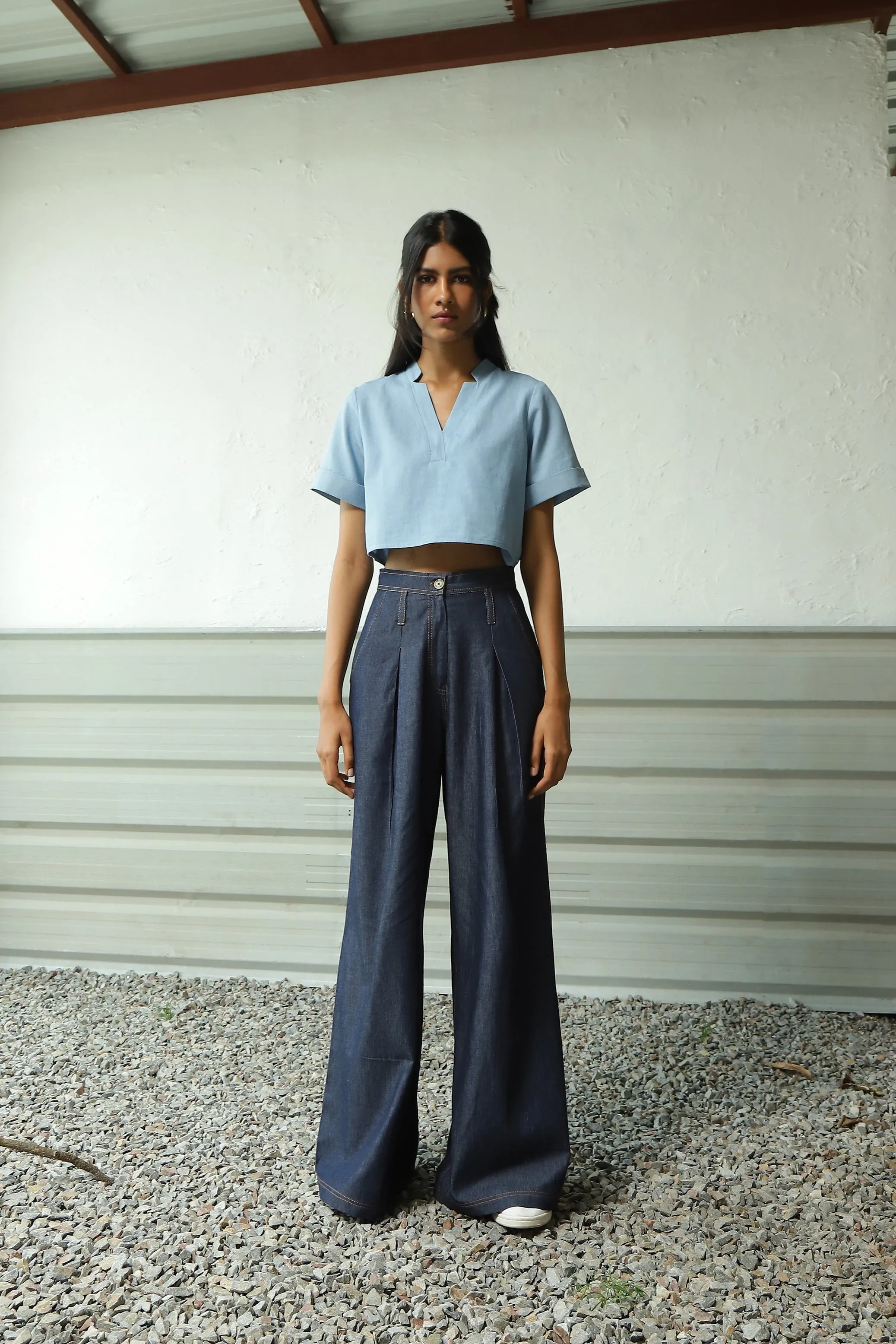 High-Waisted Ultra Flared Soft Denims