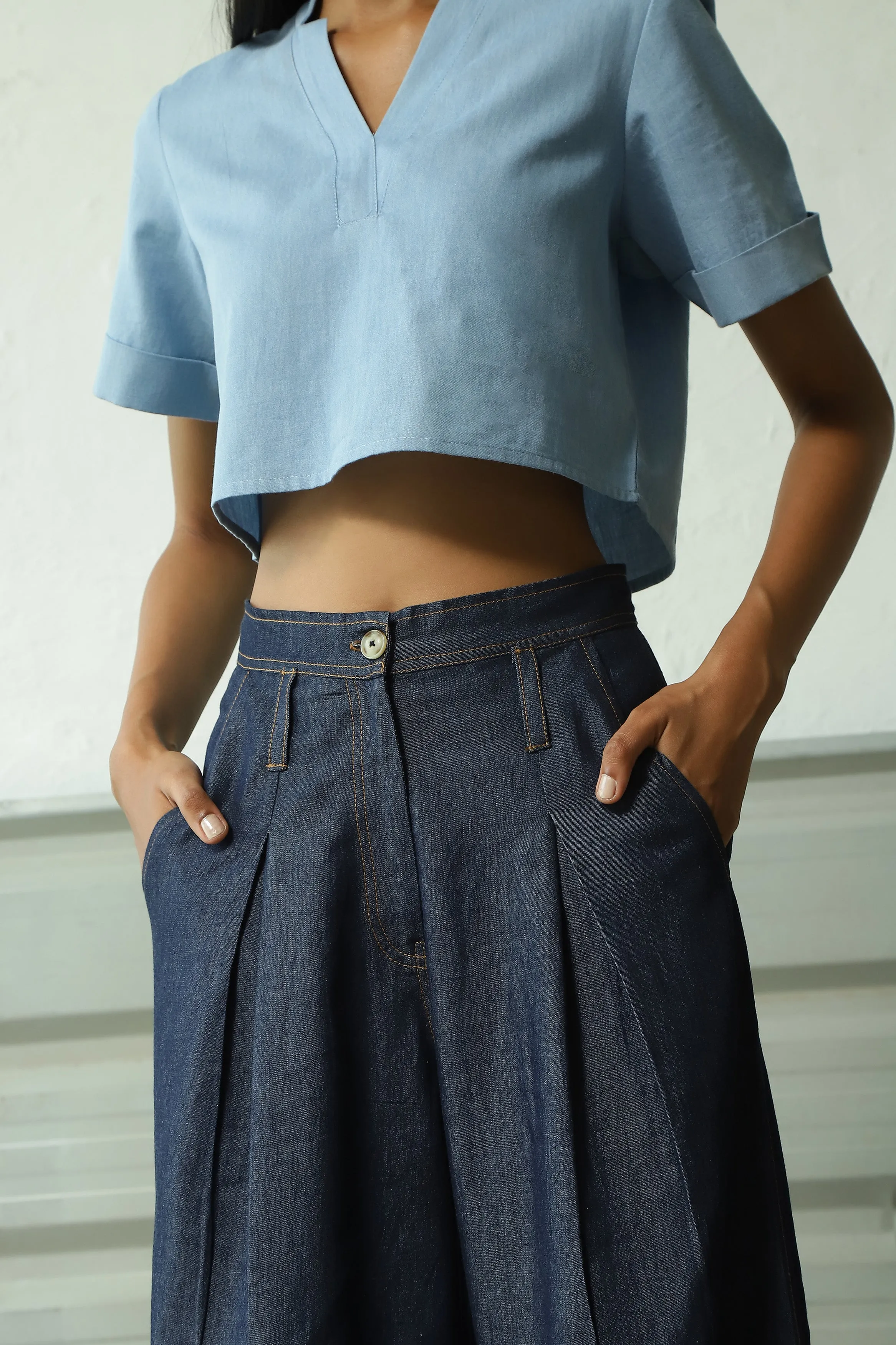 High-Waisted Ultra Flared Soft Denims