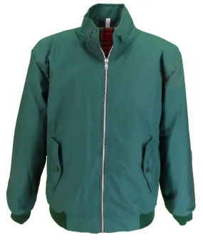 Ikon Original Mens Bottle Green Retro Mod Classic Harrington Jacket