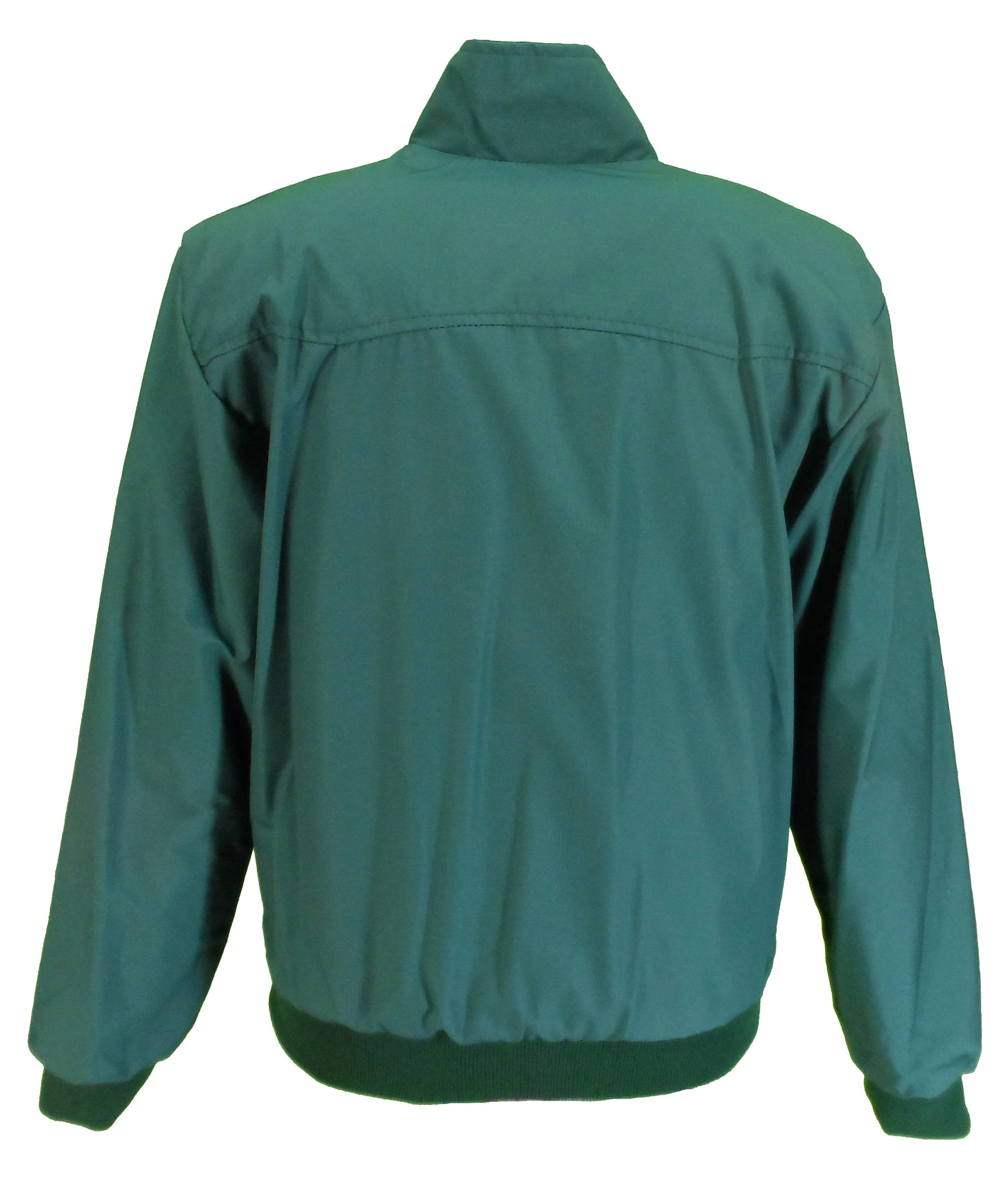 Ikon Original Mens Bottle Green Retro Mod Classic Harrington Jacket