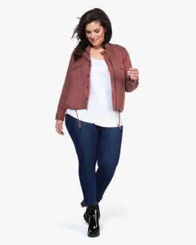 Isadora Cargo Jacket | Burgundy