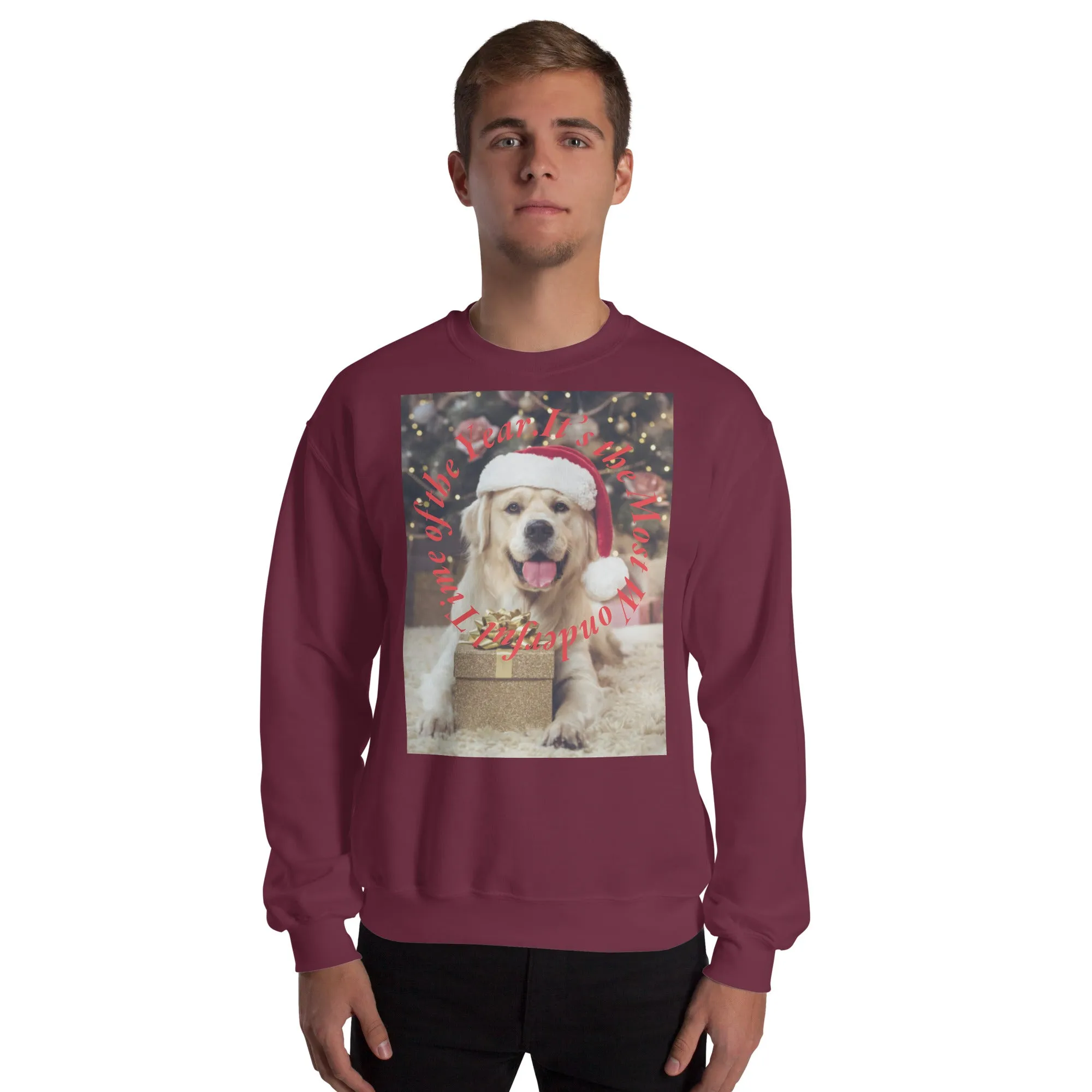 It's The Most Wonderful Time of The Year Christmas Sweatshirt (Glamourange Christmas Sweatshirt Men)