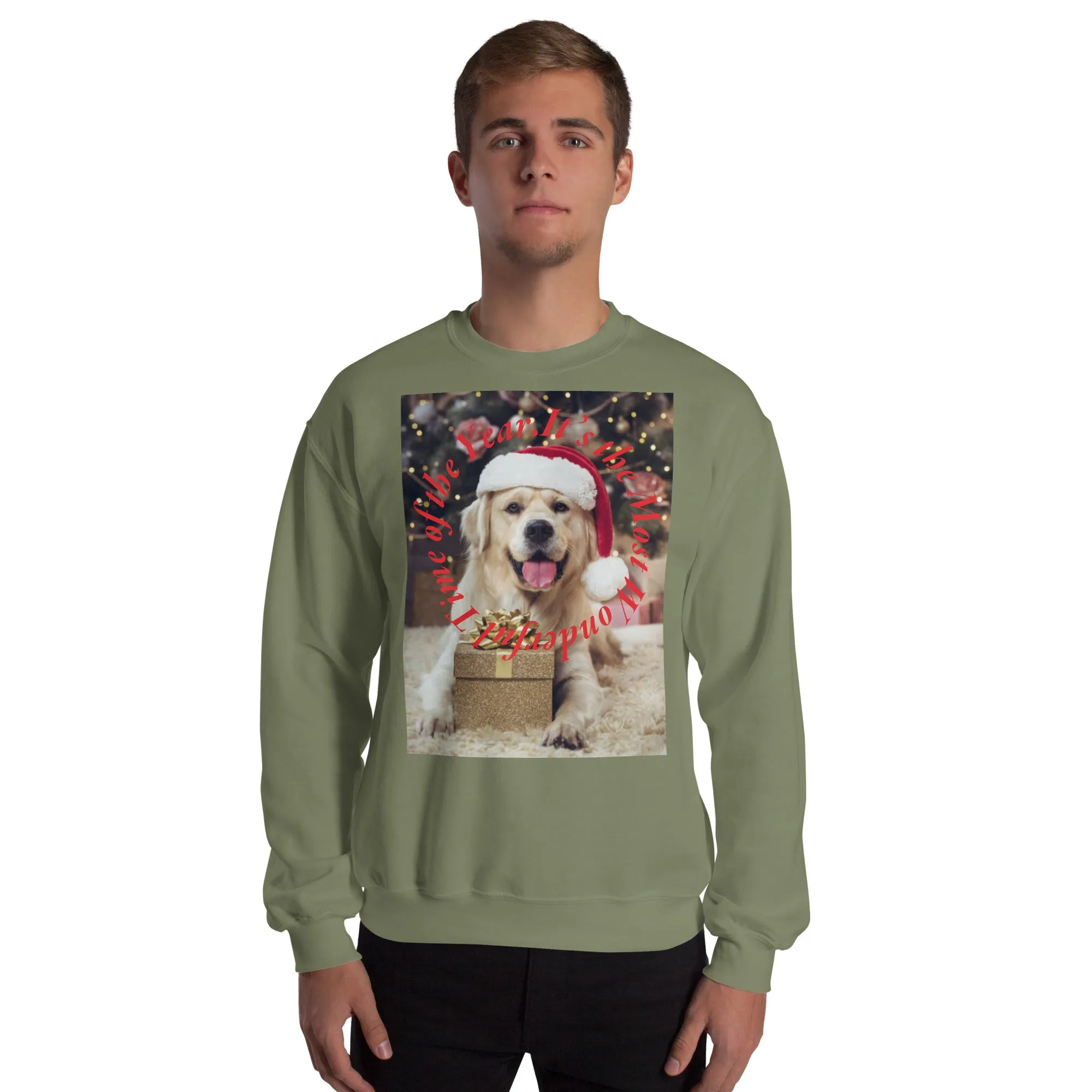 It's The Most Wonderful Time of The Year Christmas Sweatshirt (Glamourange Christmas Sweatshirt Men)