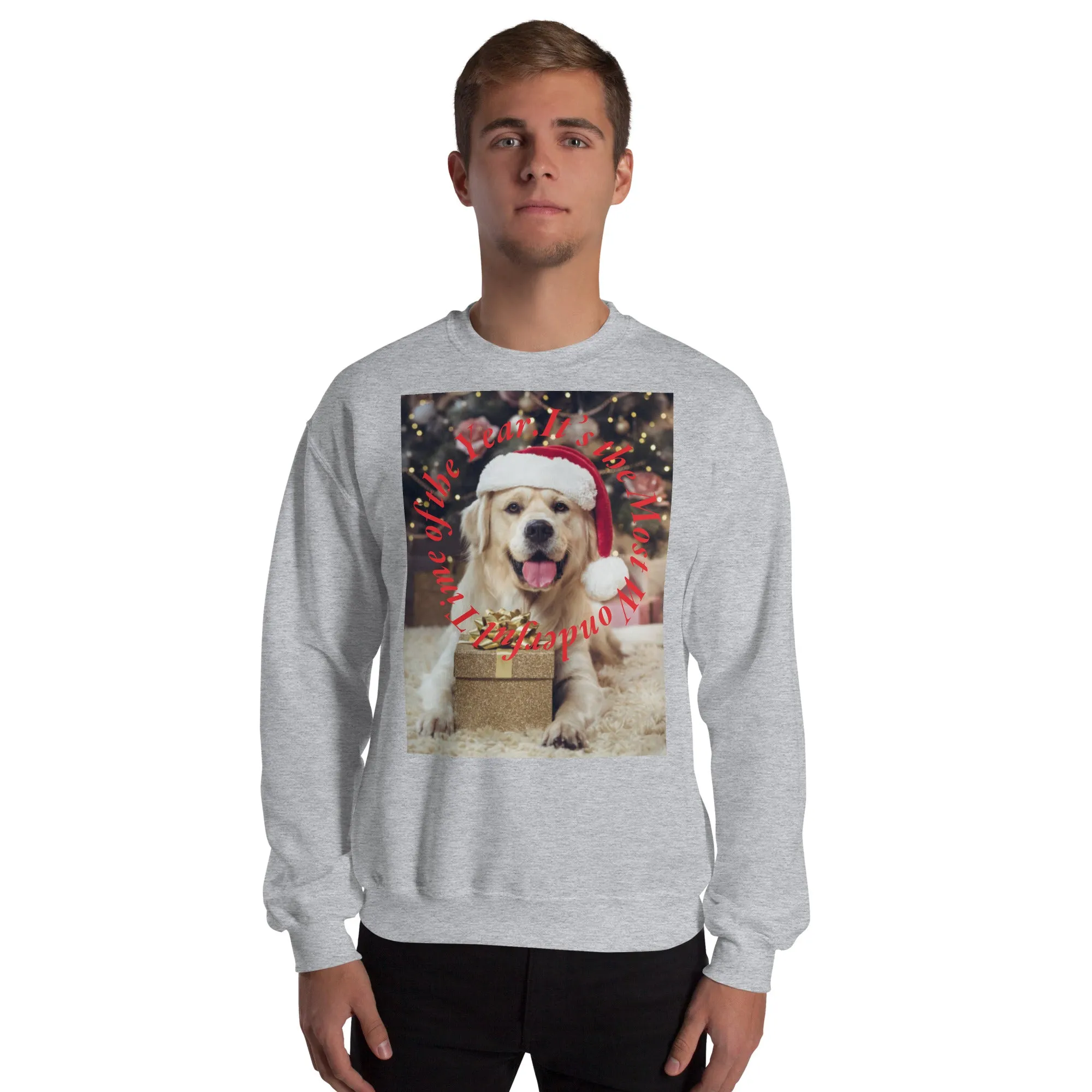 It's The Most Wonderful Time of The Year Christmas Sweatshirt (Glamourange Christmas Sweatshirt Men)