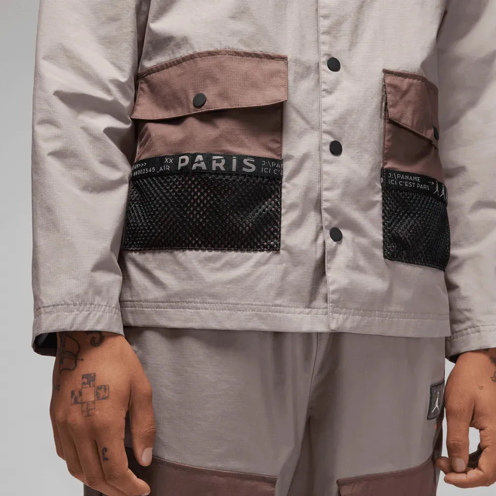 Jordan 2022-23 PSG Woven Jacket - Black-Bright Crimson