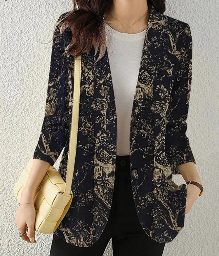 Katja Floral Blazer | Elegante blazer met bloemenmotief voor dames