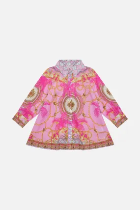 KIDS MINI SHIRT DRESS  4-10 TIPTOE THE TIGHTROPE