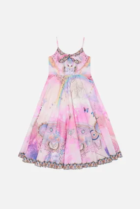 KIDS TIE FRONT MAXI DRESS 12-14 WINGS OF PEGASUS