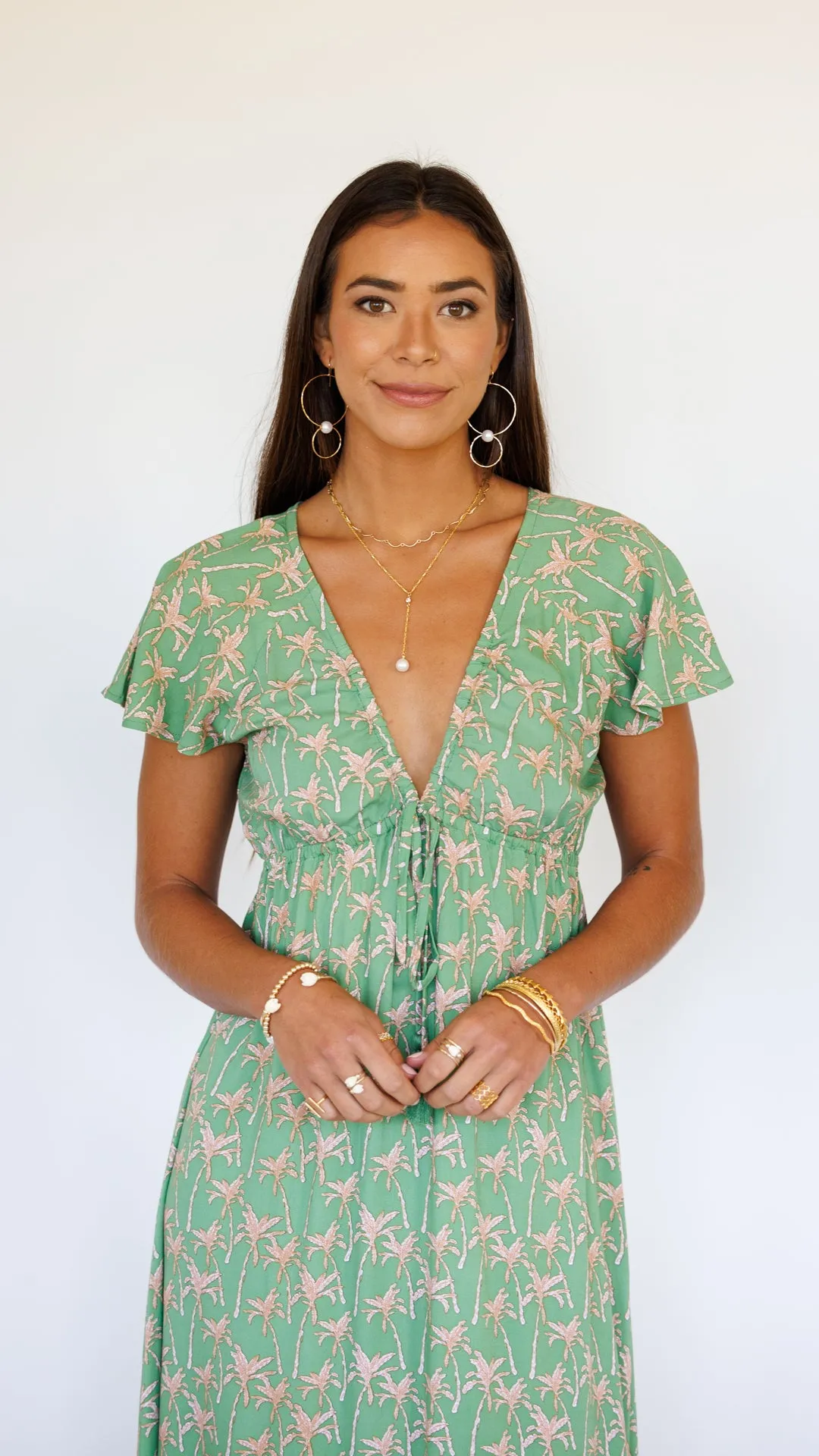 Leilani Dress / Palm Peppermint