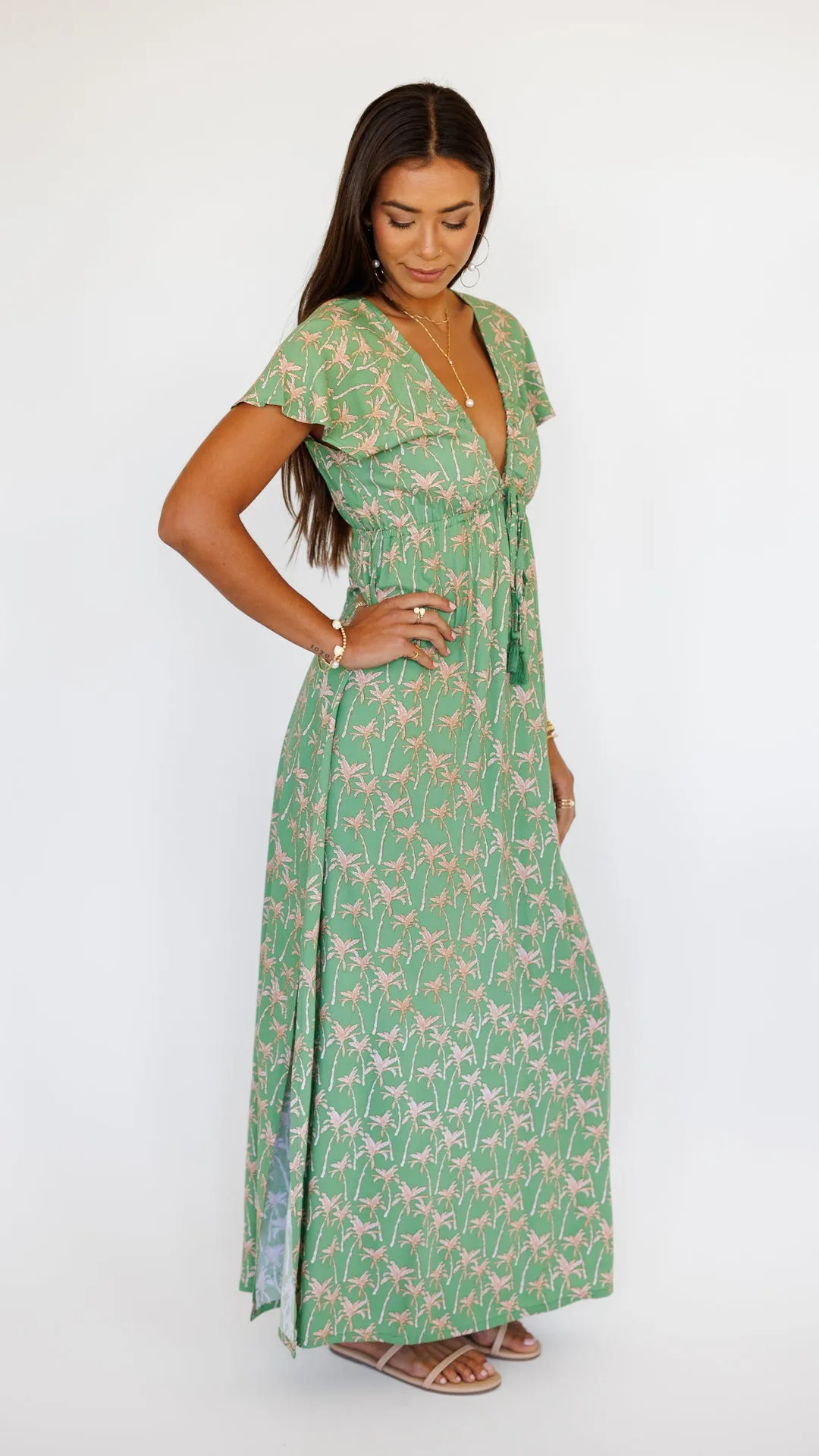 Leilani Dress / Palm Peppermint