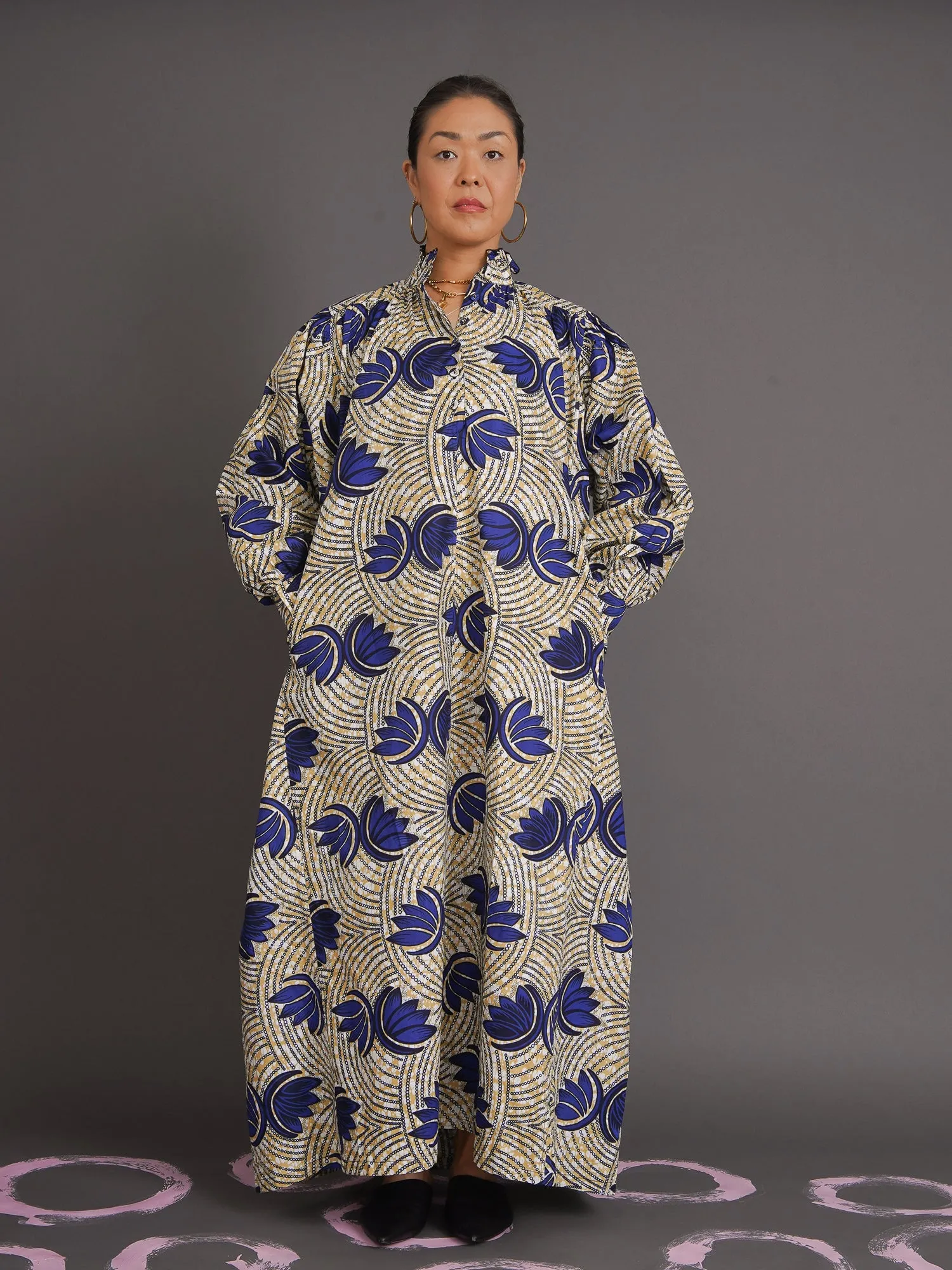 Lily Balloon Sleeved Maxi Dress