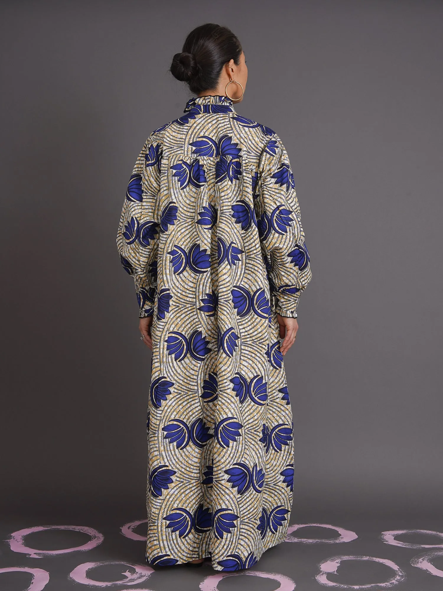 Lily Balloon Sleeved Maxi Dress