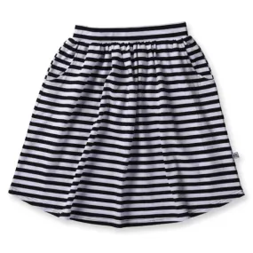 Little Horn Skirt Black Stripe