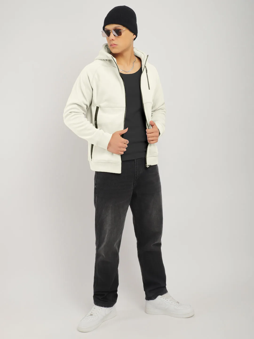London Wayfarer Cream Hoodie