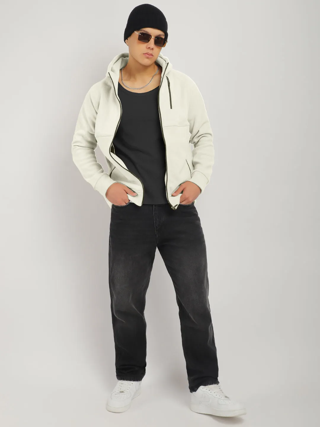 London Wayfarer Cream Hoodie