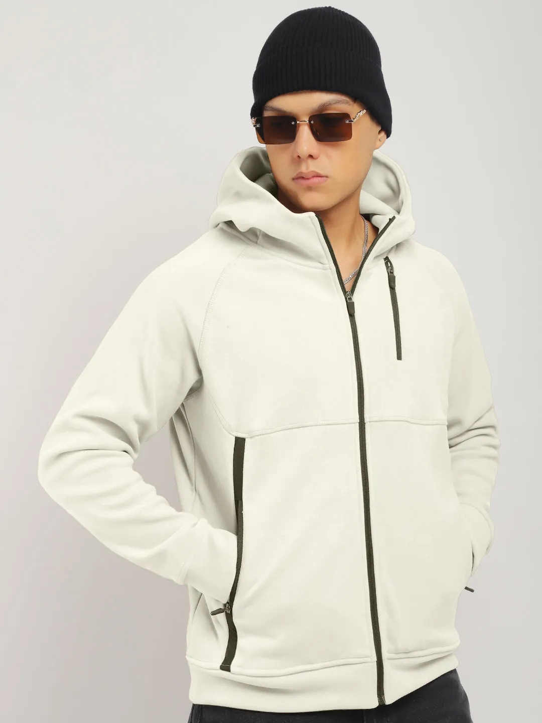 London Wayfarer Cream Hoodie