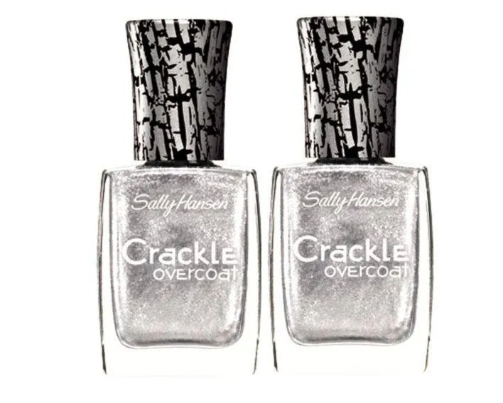 Lot Of 2 Sally Hansen Crackle Overcoat - 0.4 Fl Oz - Brand New - Fractured Foil