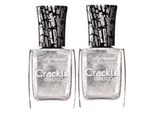 Lot Of 2 Sally Hansen Crackle Overcoat - 0.4 Fl Oz - Brand New - Fractured Foil