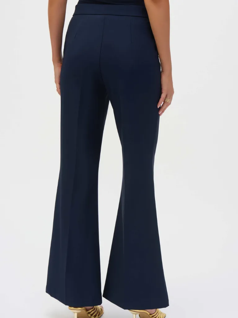 Lux Twill Flared Pull-On Pants