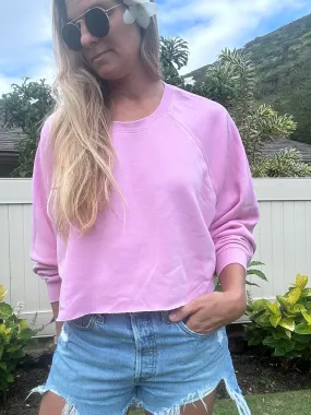 Make it Casual cropped sweatshirt
