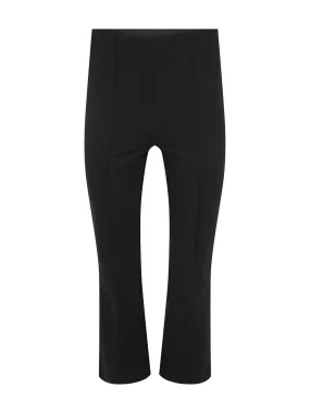 Margaret O'Leary Cropped Flared Pants in Black