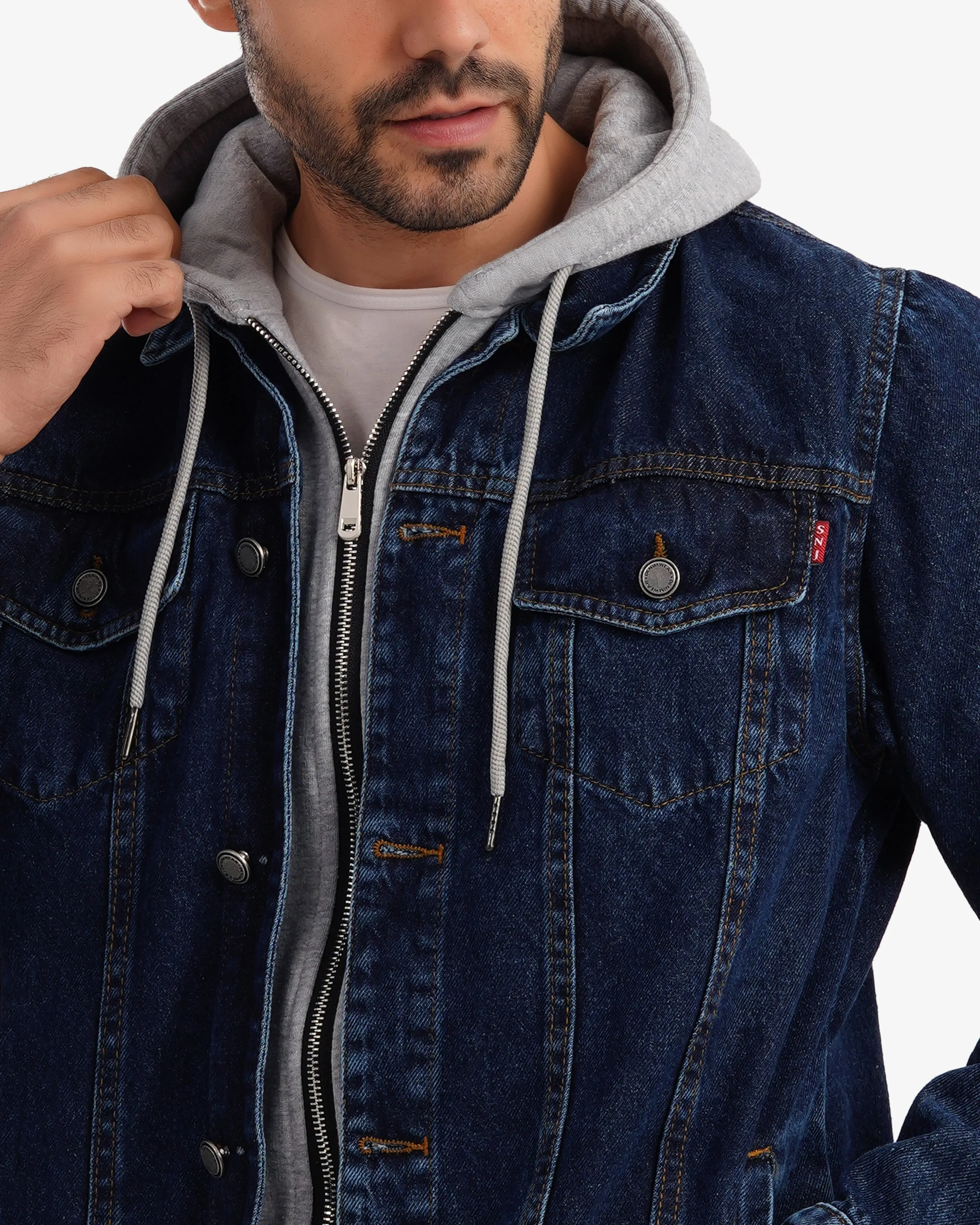 Melton denim jacket