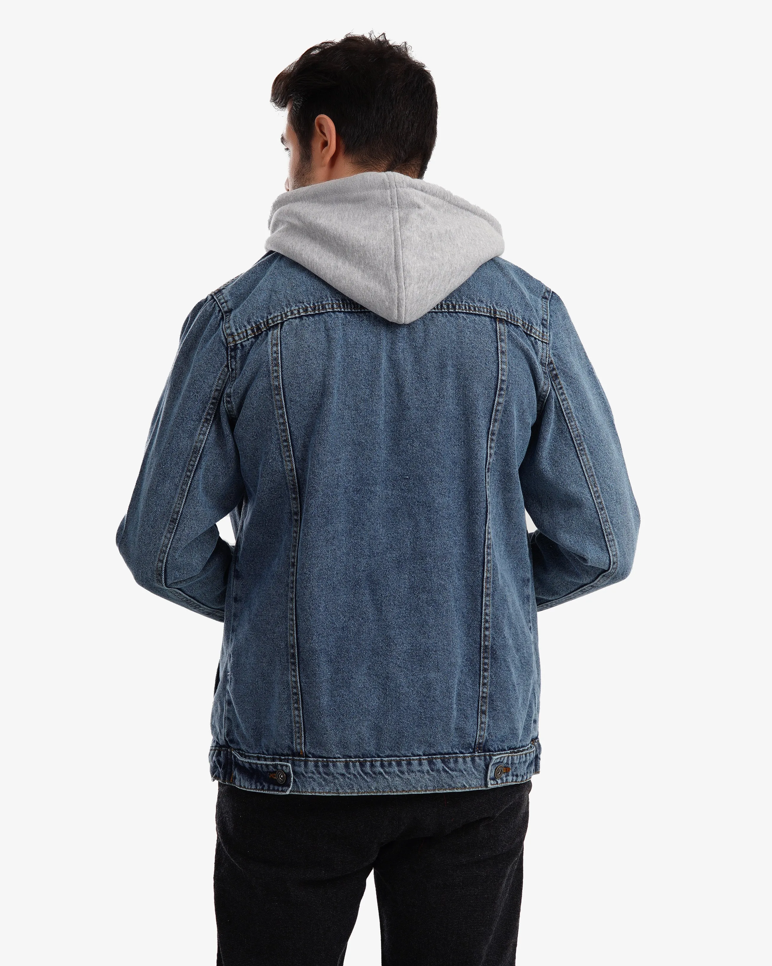 Melton denim jacket