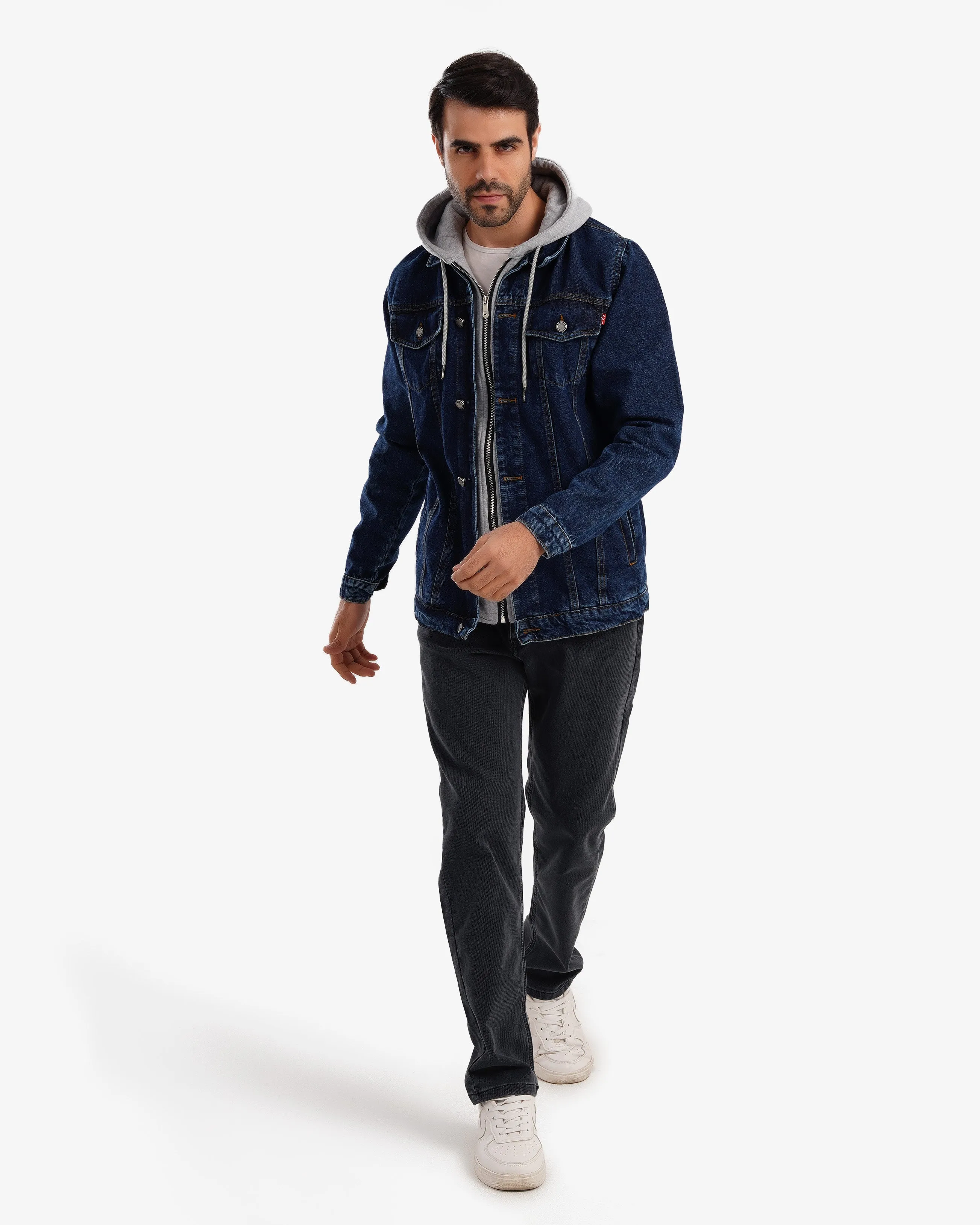 Melton denim jacket