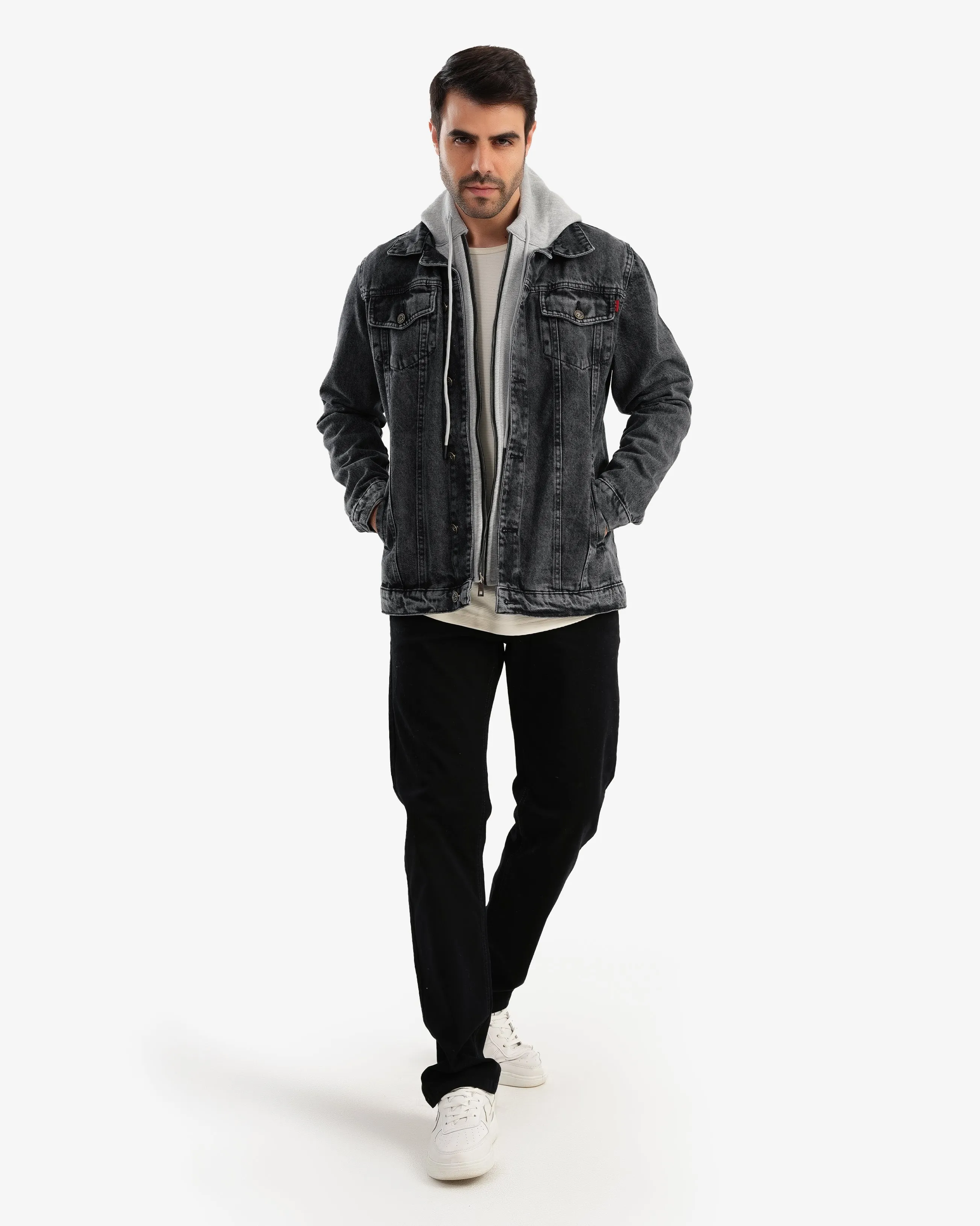 Melton denim jacket