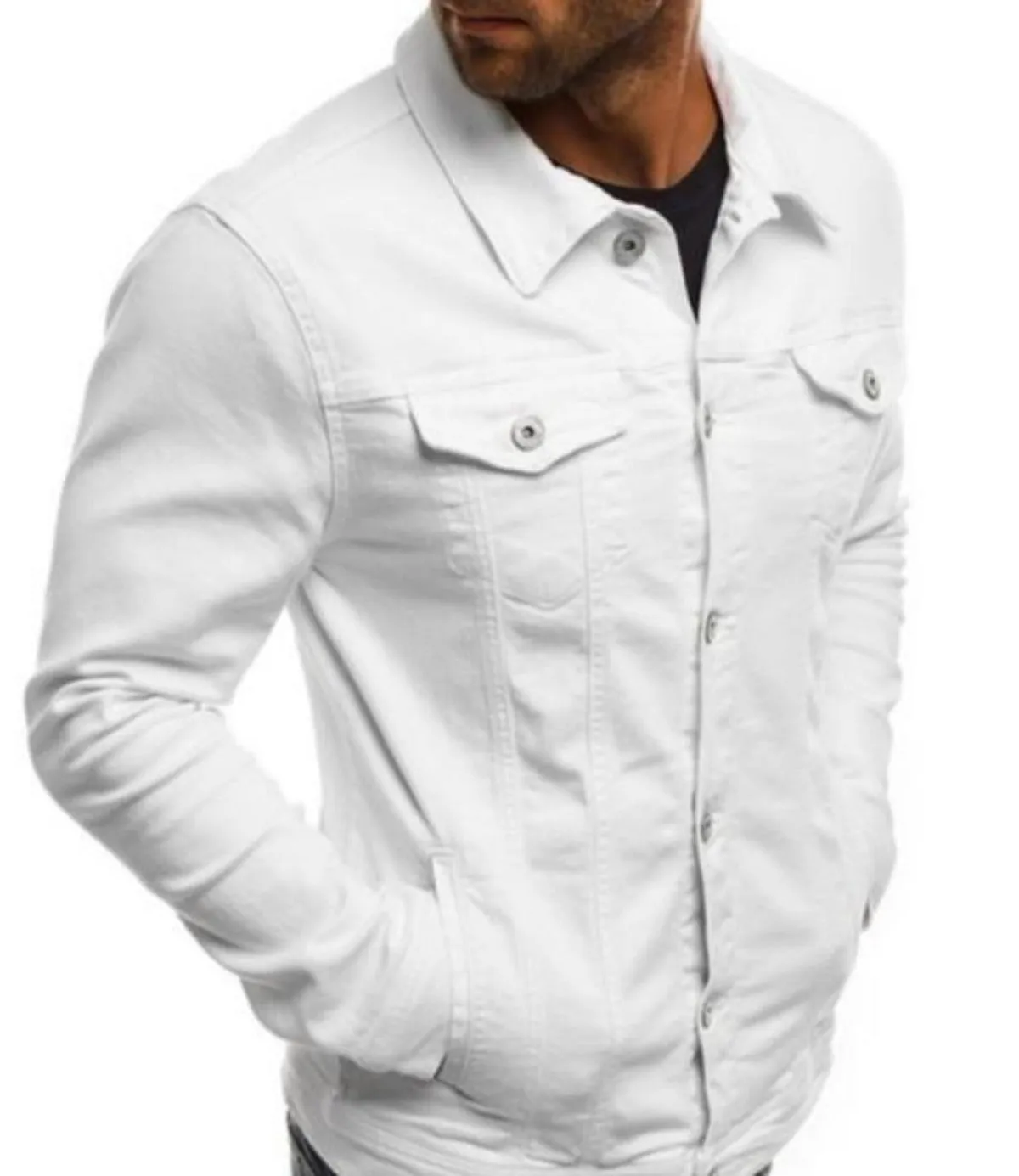 Mens Casual Utility Shirt Jacket