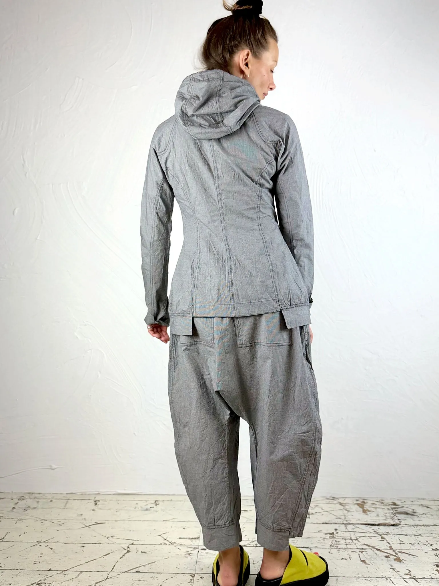 Micro-check Sporty Hooded Jacket '3311104'