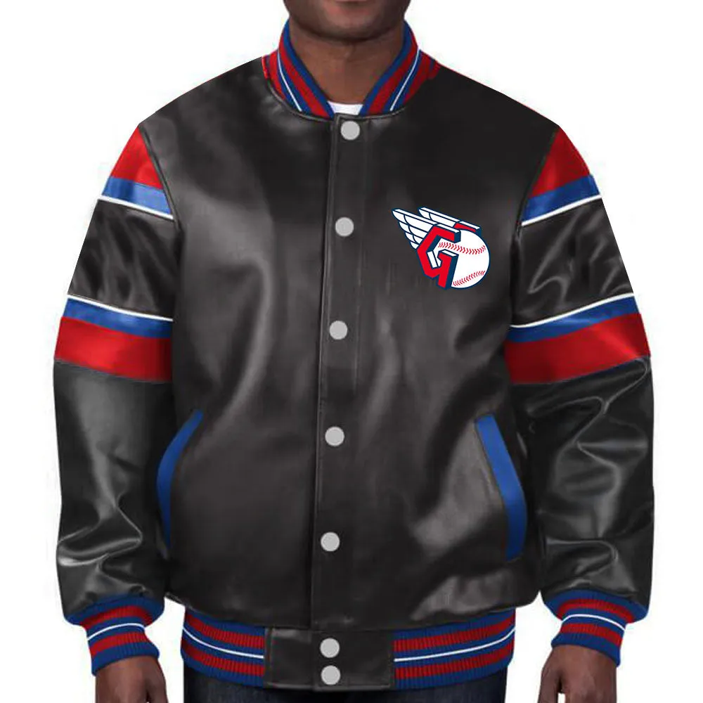 MLB Cleveland Guardians Leather Jacket