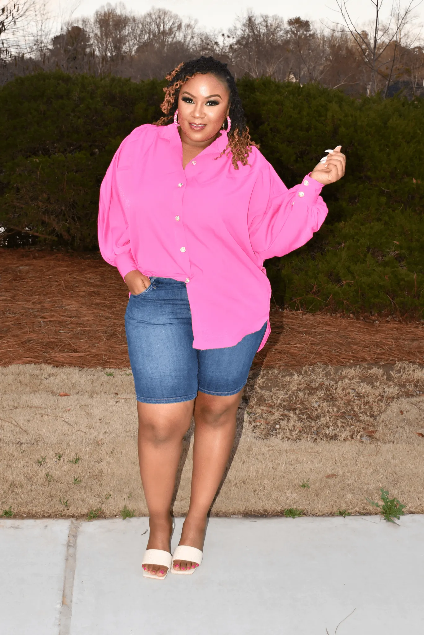 Monika Shirt Dress Blouse