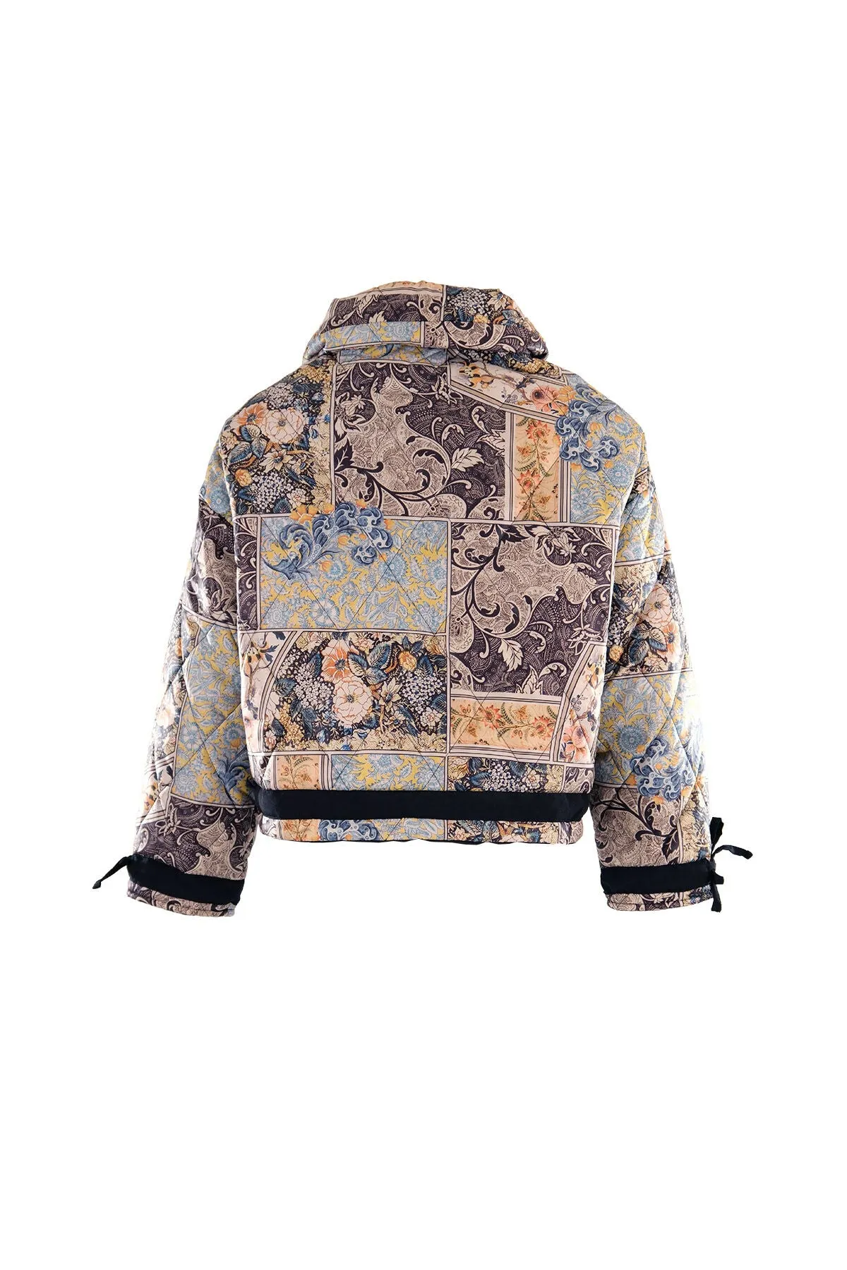 Multicolored Mini Puffer Coat