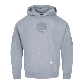 NBA GOLDEN STATE WARRIORS REVERSE FRENCH TERRY MEN'S DROP SHOULDER F (DARK HEATHER GRAY)