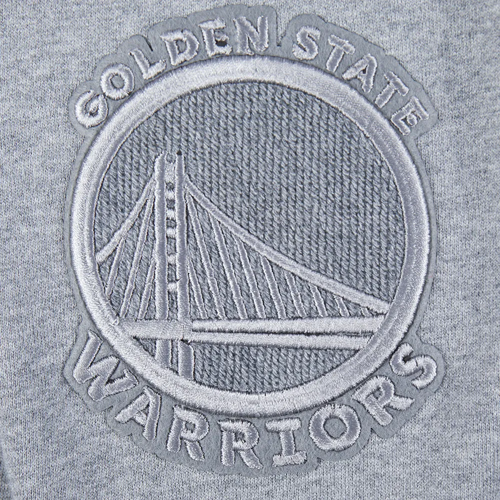NBA GOLDEN STATE WARRIORS REVERSE FRENCH TERRY MEN'S DROP SHOULDER F (DARK HEATHER GRAY)