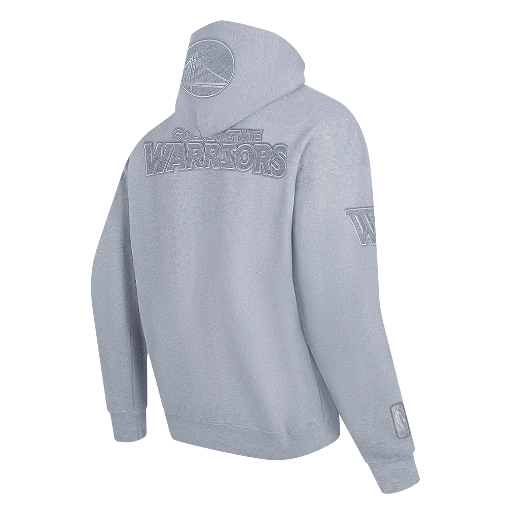 NBA GOLDEN STATE WARRIORS REVERSE FRENCH TERRY MEN'S DROP SHOULDER F (DARK HEATHER GRAY)