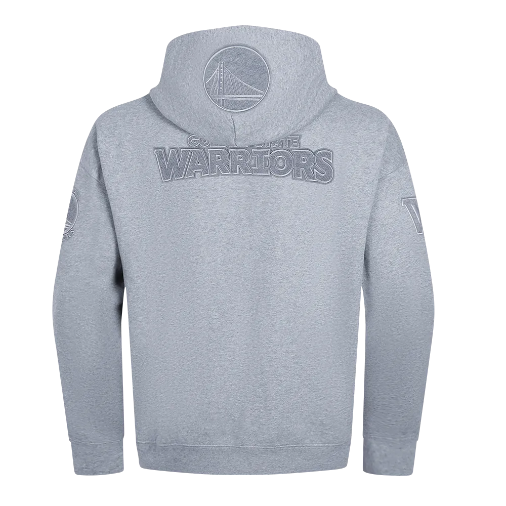 NBA GOLDEN STATE WARRIORS REVERSE FRENCH TERRY MEN'S DROP SHOULDER F (DARK HEATHER GRAY)
